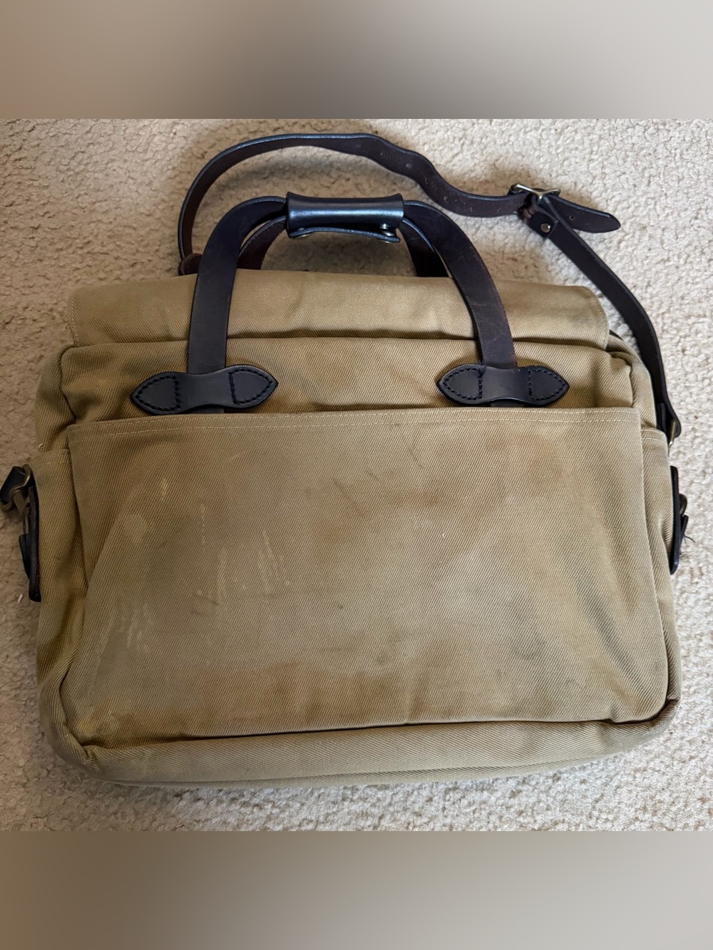 Filson Rugged Twill Computer Bag Briefcase - Picture 5 of 12